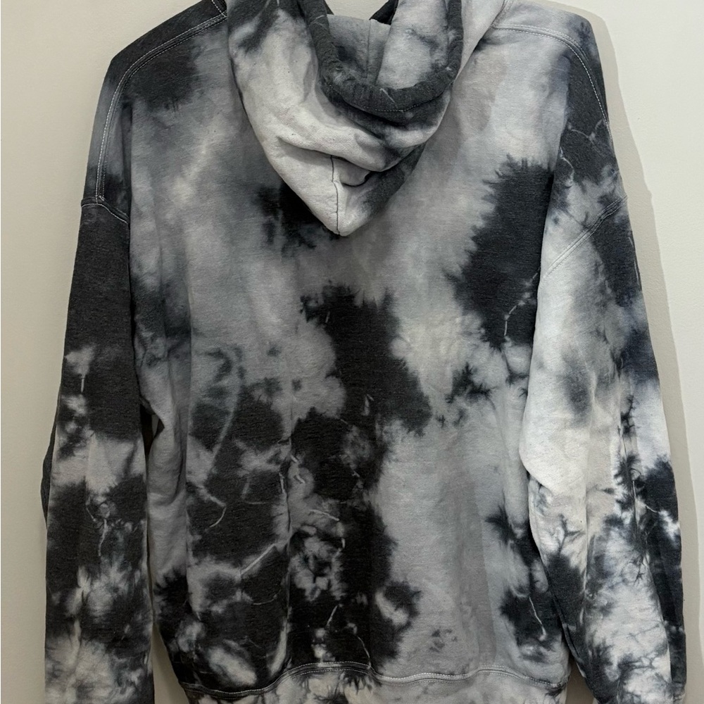 Tie-Dye Hoodie with Graphic Print - Picture 8 of 8